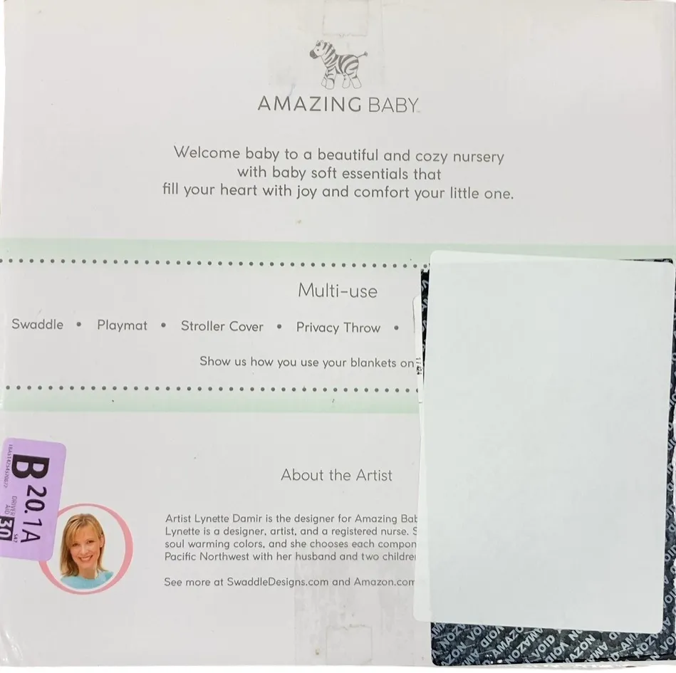 Amazing Baby Muslin Swaddle Blankets, Set of 4, Little Village & Trees
