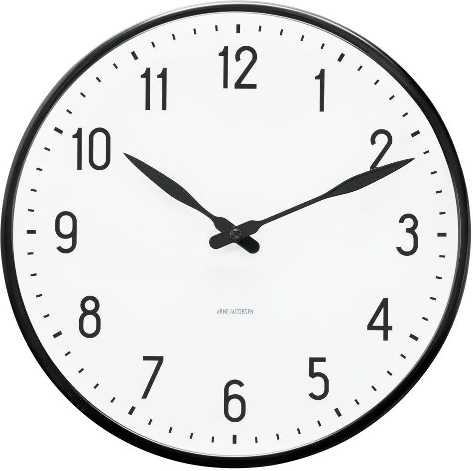 Arne Jacobsen Station Wall Clock, 29cm