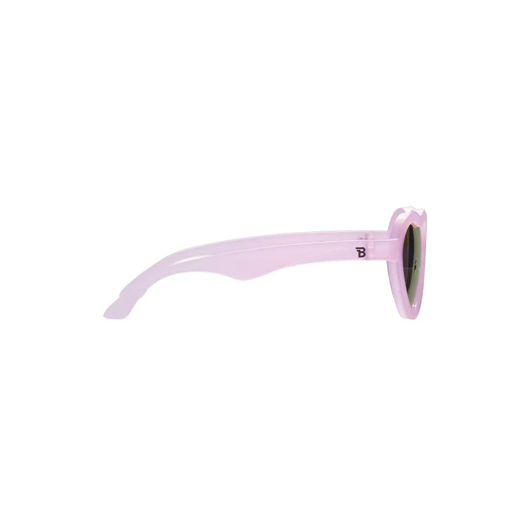 Babiators Polarised Heart Sunglasses - Frosted Pink