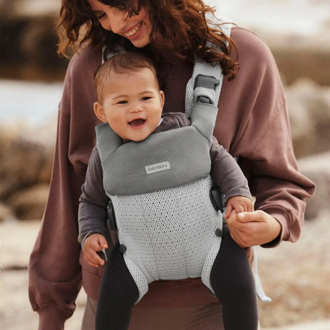 BabyBjrn Bib for Harmony Jersey - Light Grey