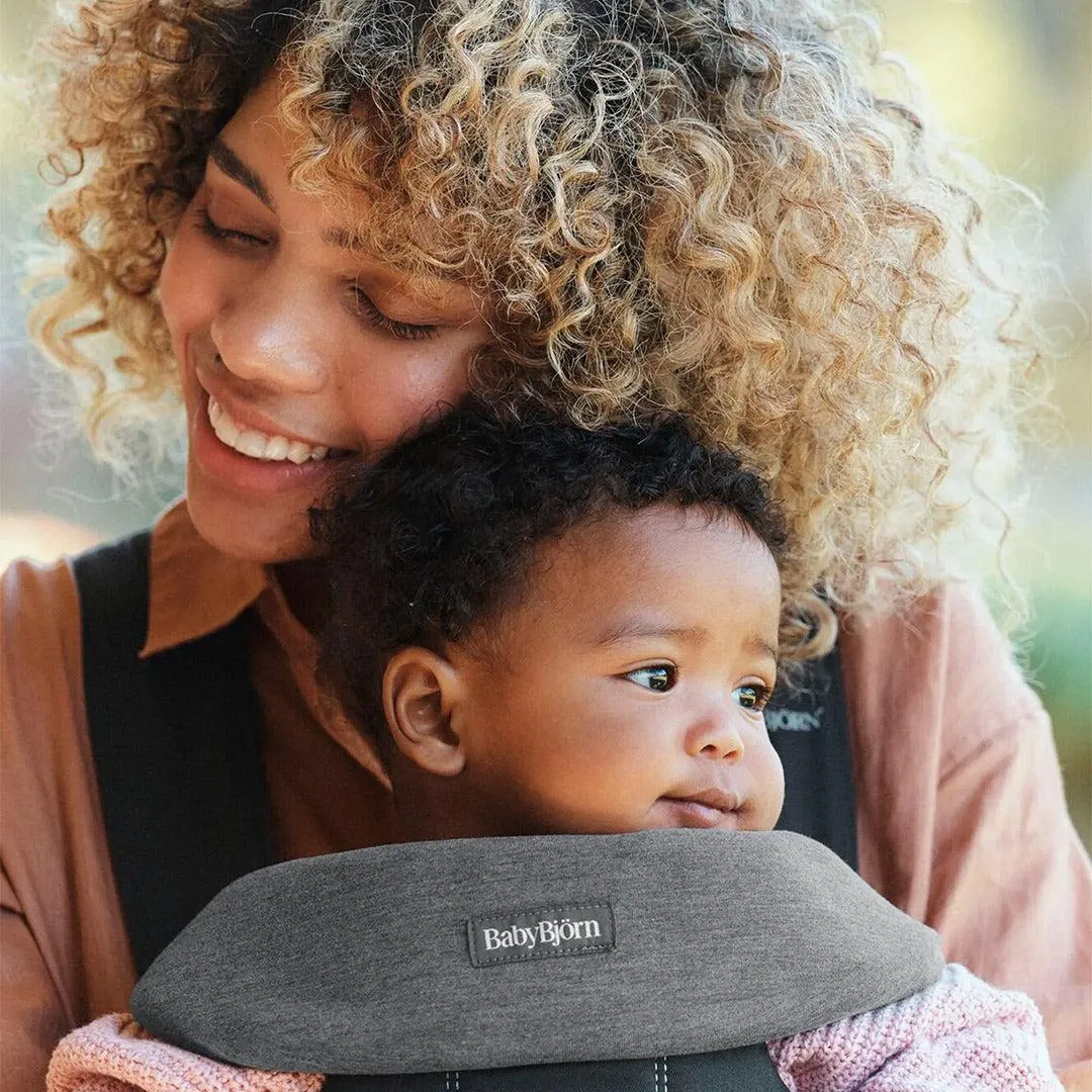 BabyBjrn Bib for Mini/Move Jersey 2pk - Dark Grey