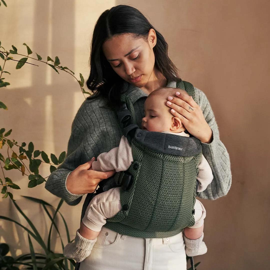 BabyBjrn Harmony Baby Carrier - Dark Green - 3D Mesh