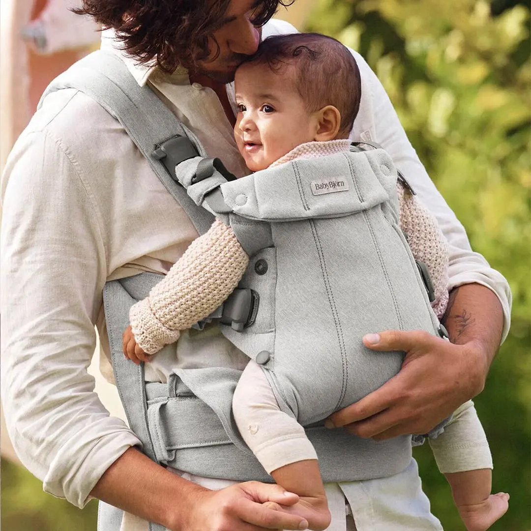 BabyBjrn Harmony Woven Mlange - Light Grey