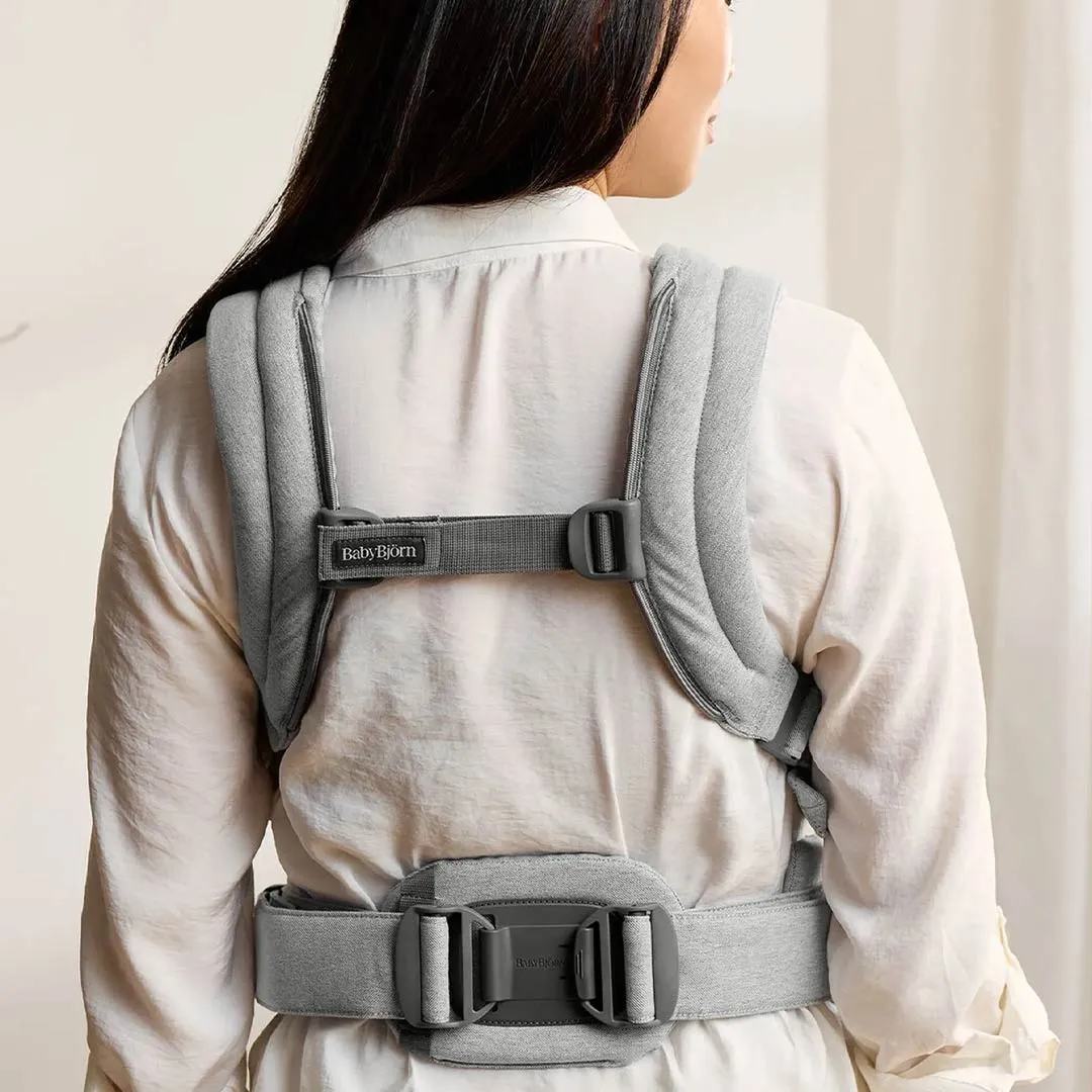 BabyBjrn Harmony Woven Mlange - Light Grey