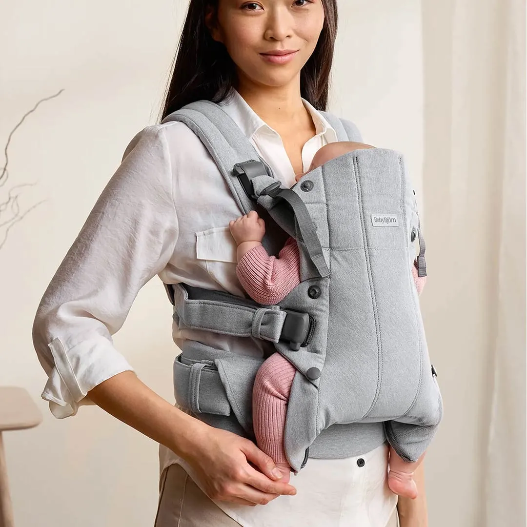 BabyBjrn Harmony Woven Mlange - Light Grey