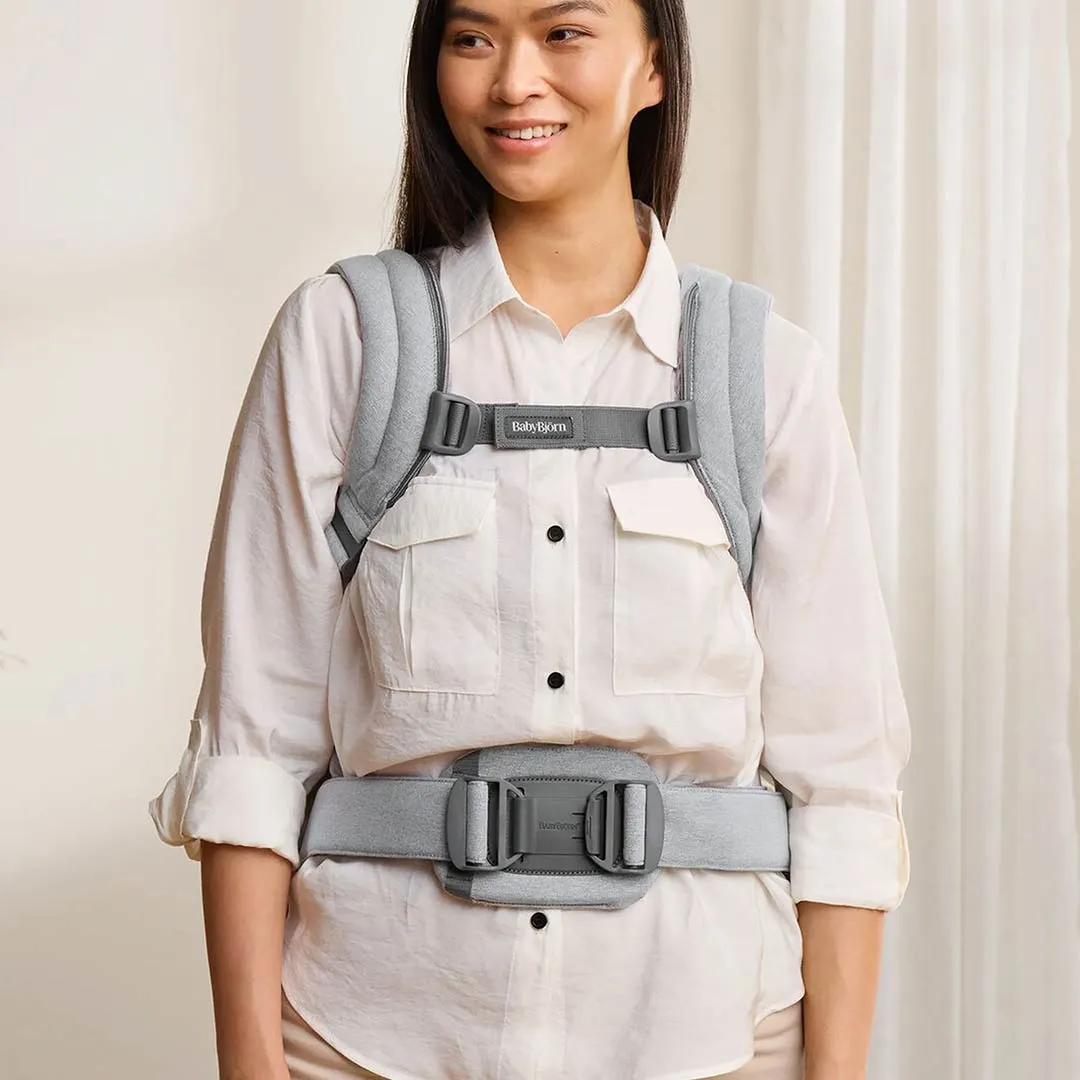 BabyBjrn Harmony Woven Mlange - Light Grey