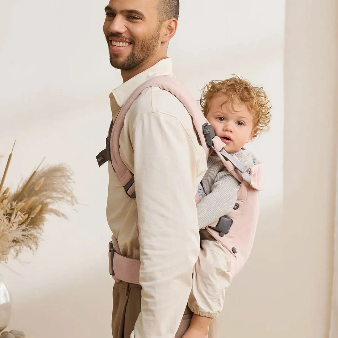 BabyBjrn Harmony Woven Mlange - Light Pink