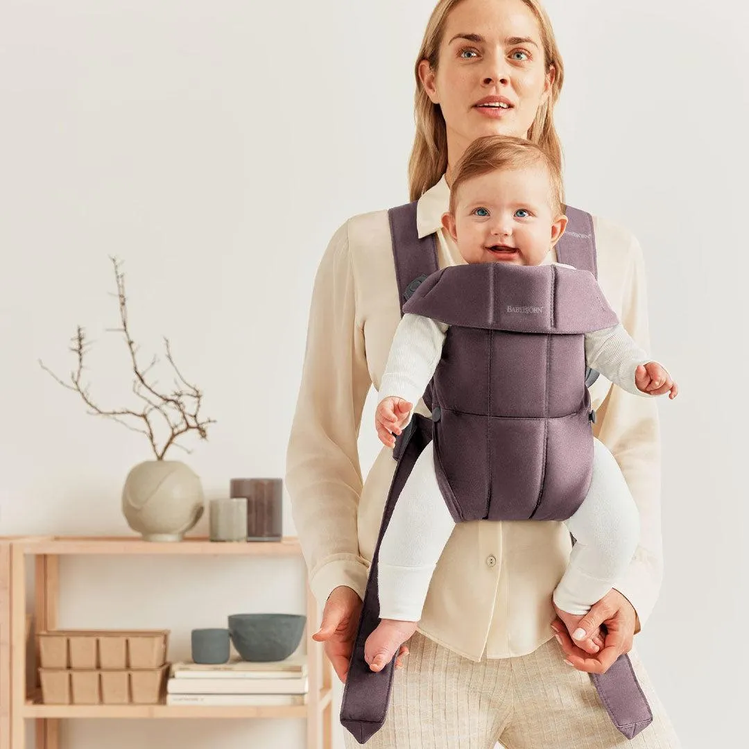 BabyBjrn Mini Cotton Baby Carrier - Dark Purple
