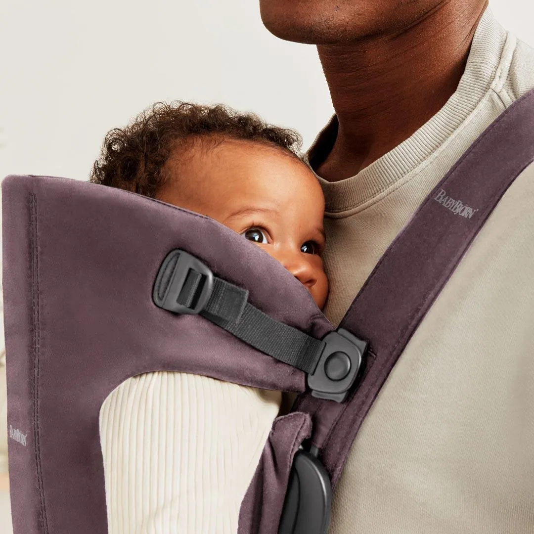 BabyBjrn Mini Cotton Baby Carrier - Dark Purple