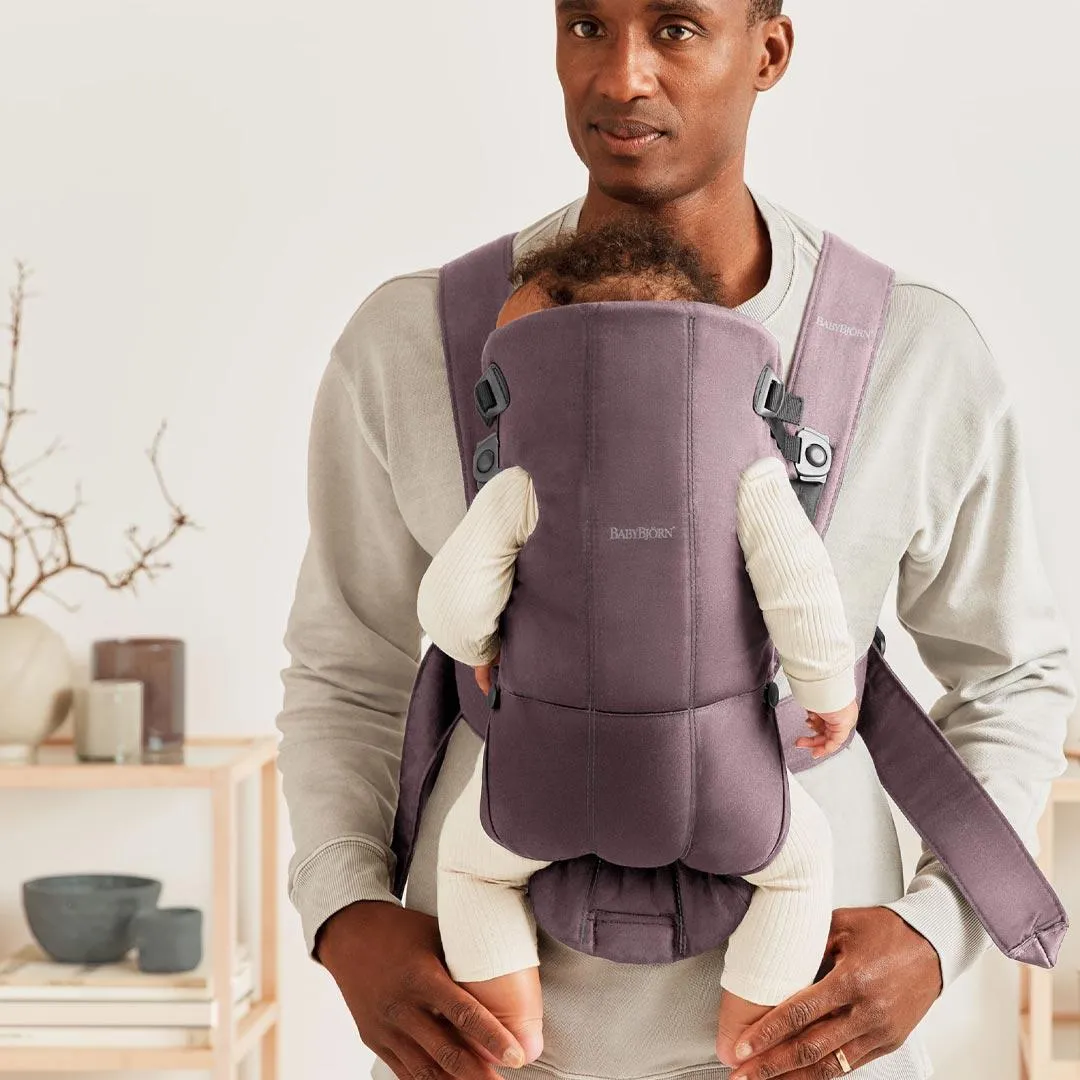 BabyBjrn Mini Cotton Baby Carrier - Dark Purple