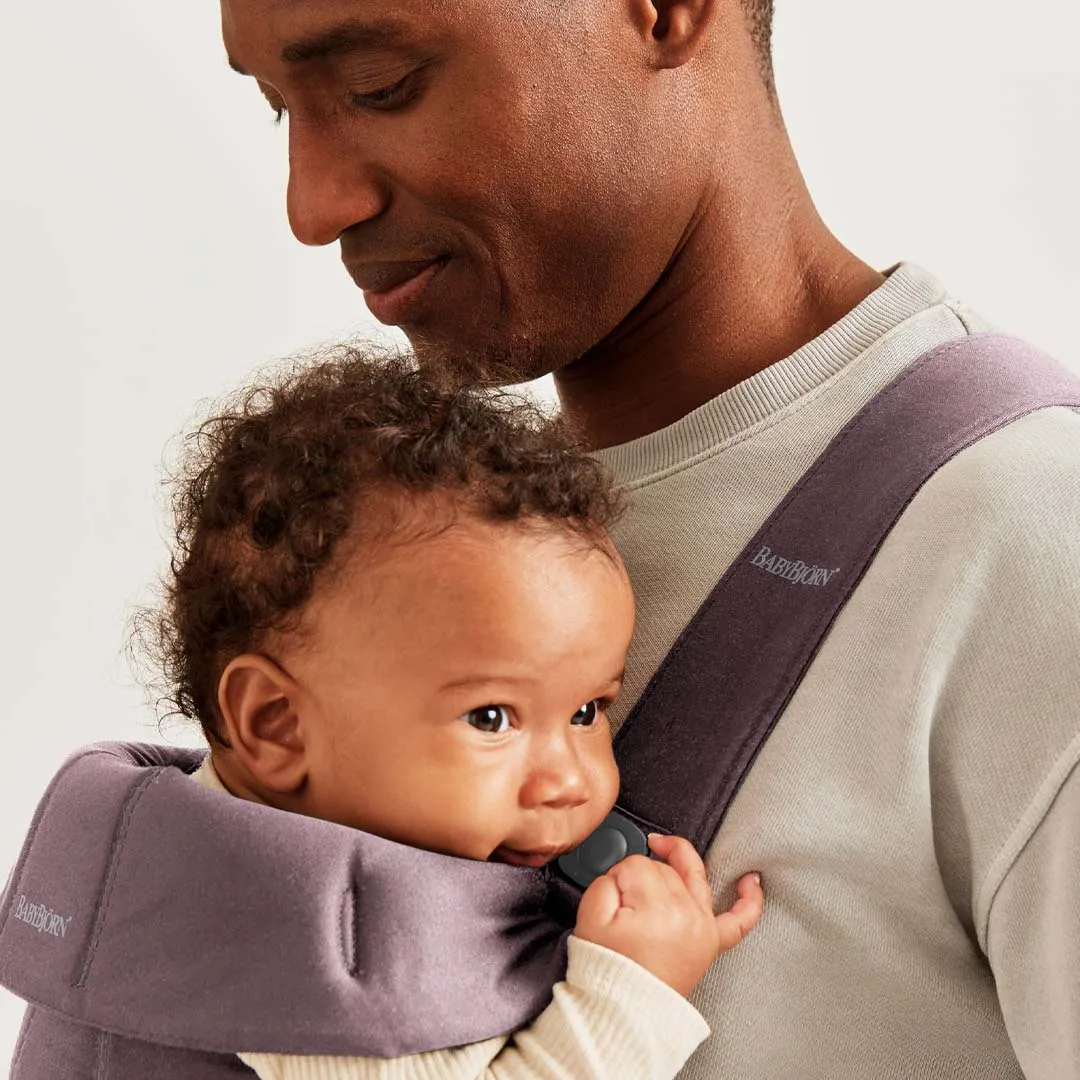 BabyBjrn Mini Cotton Baby Carrier - Dark Purple