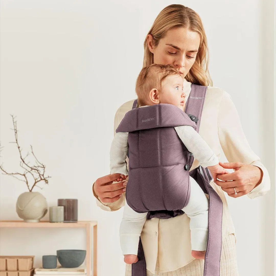 BabyBjrn Mini Cotton Baby Carrier - Dark Purple