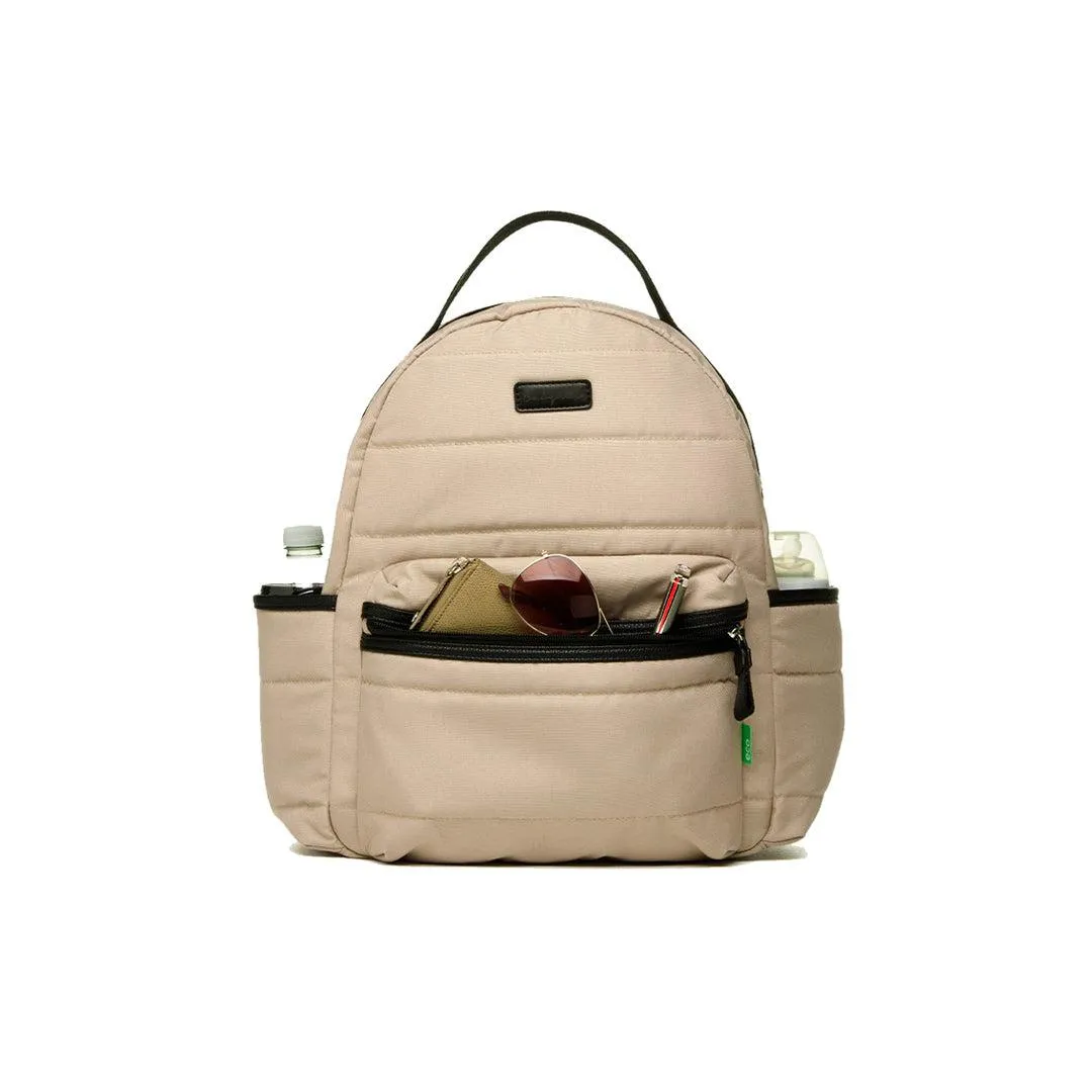 Babymel Lola Eco Quilt Changing Backpack - Taupe