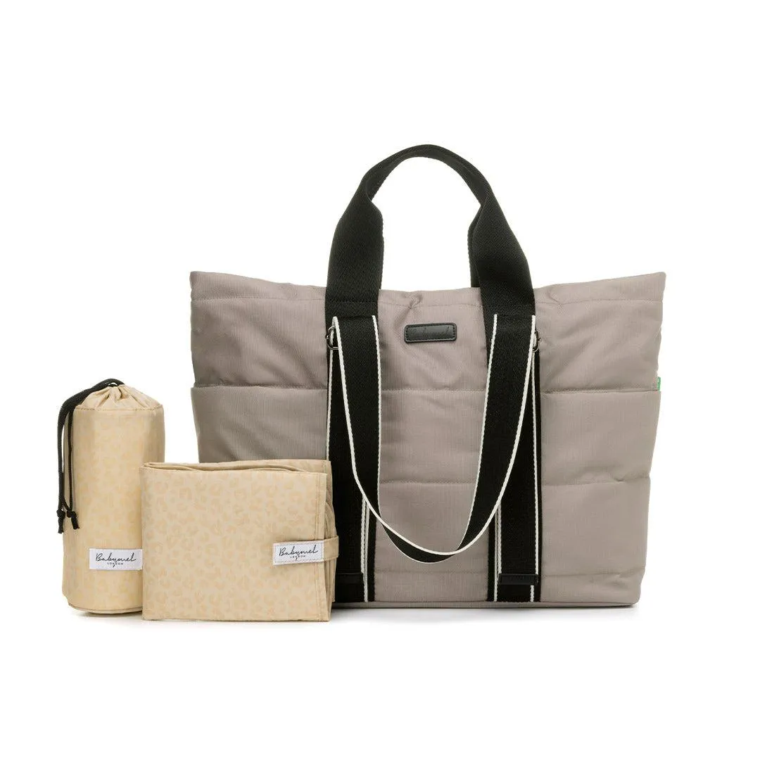 Babymel Sammi Eco Quilt Tote Bag - Taupe