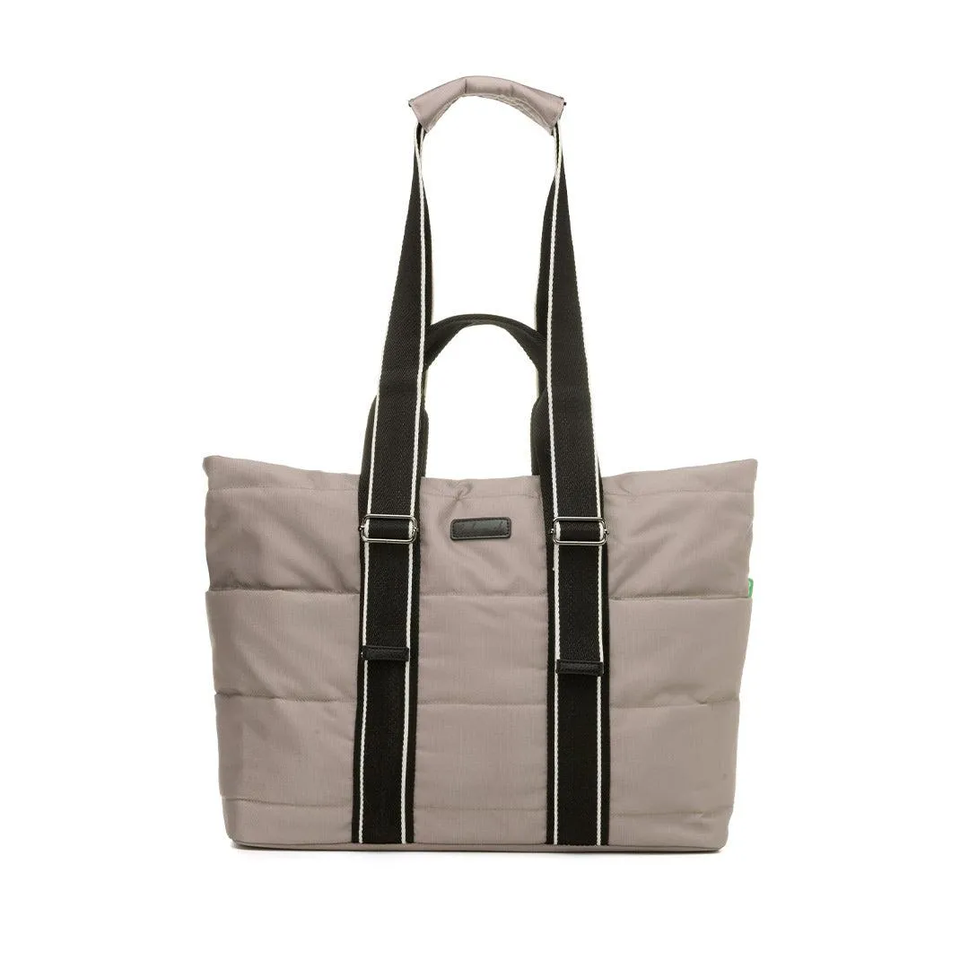 Babymel Sammi Eco Quilt Tote Bag - Taupe