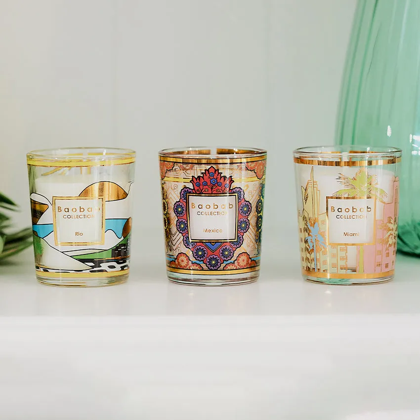 Baobab Collection | Trio Travel Candles - Rio & Mexico & Miami