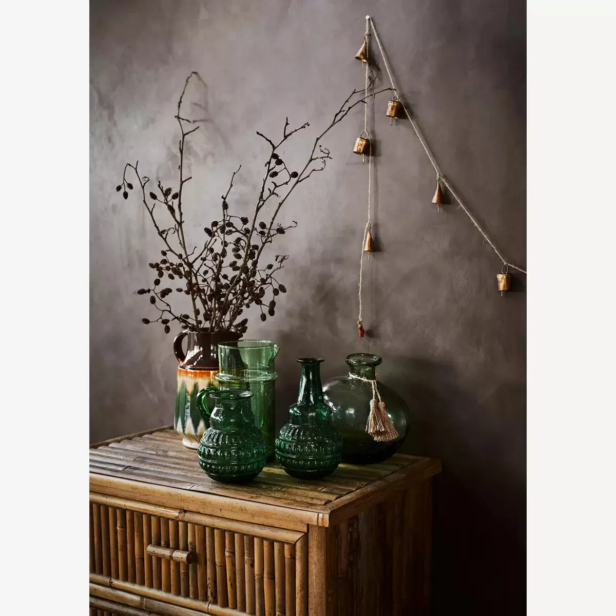 Beldi Glass Jug - Green