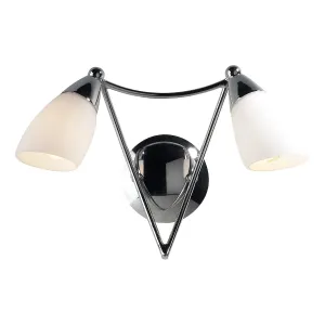 BUR0950 Double Wall Light Bracket Polished Chrome