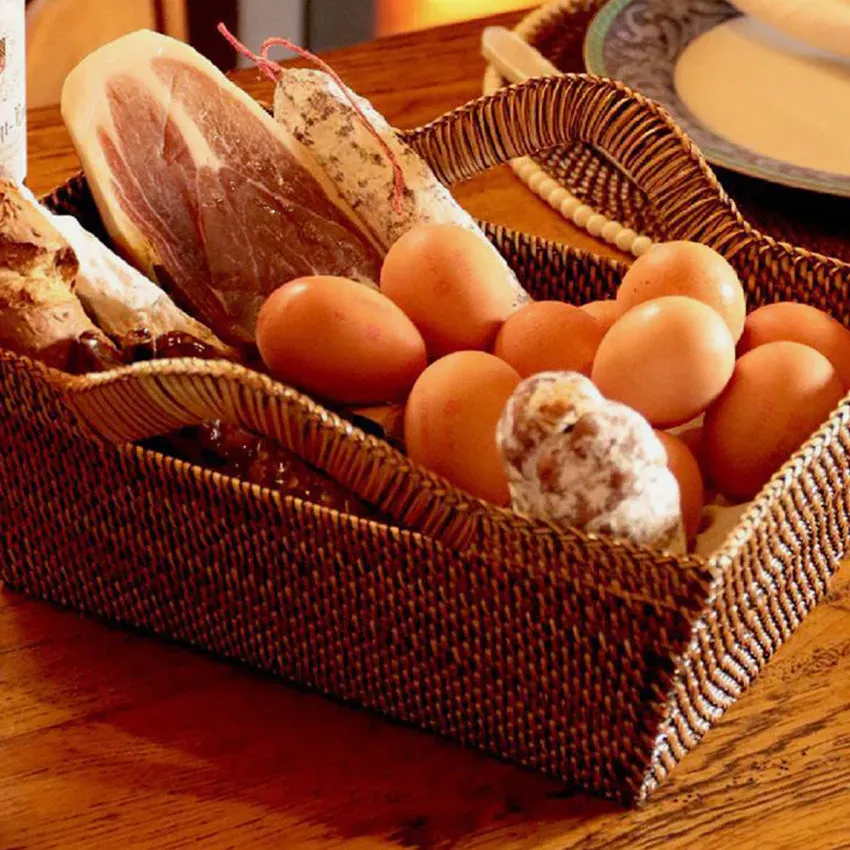 Calaisio | Rectangular Bread Basket with Handles