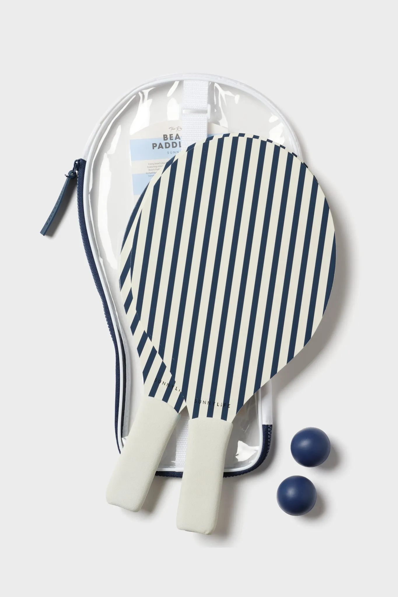 Coastal Blue Stripe Beach Paddle Set