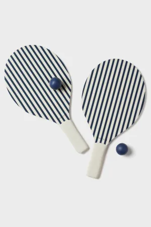 Coastal Blue Stripe Beach Paddle Set