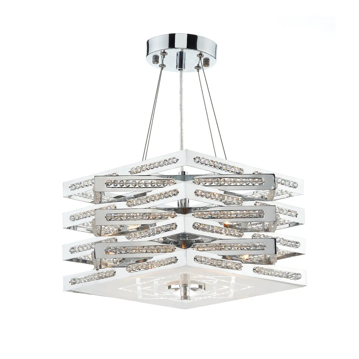 CUB0550 5 Light Suspended Light Polished Chrome