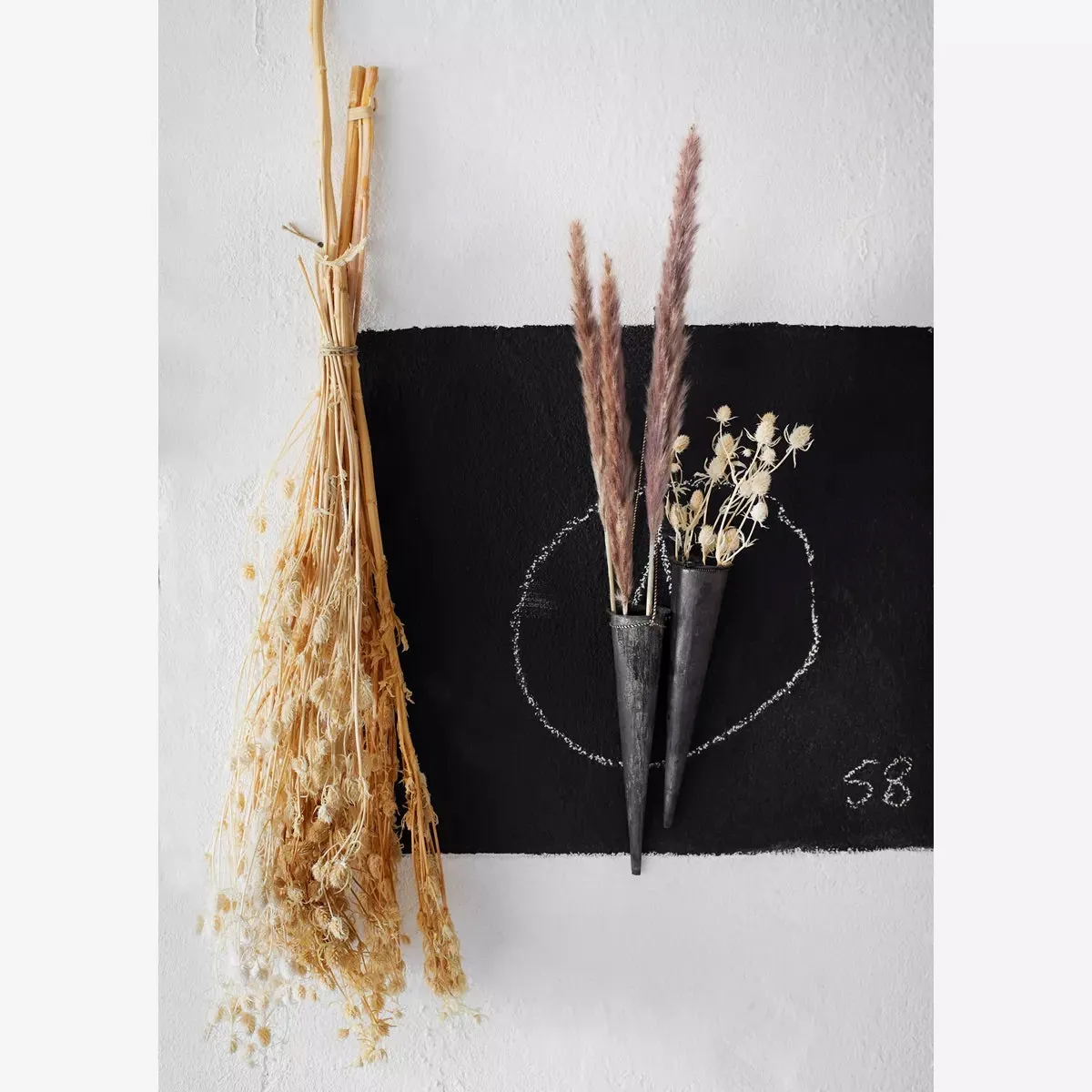 Dried Eryngium Planum Flowers - Off White