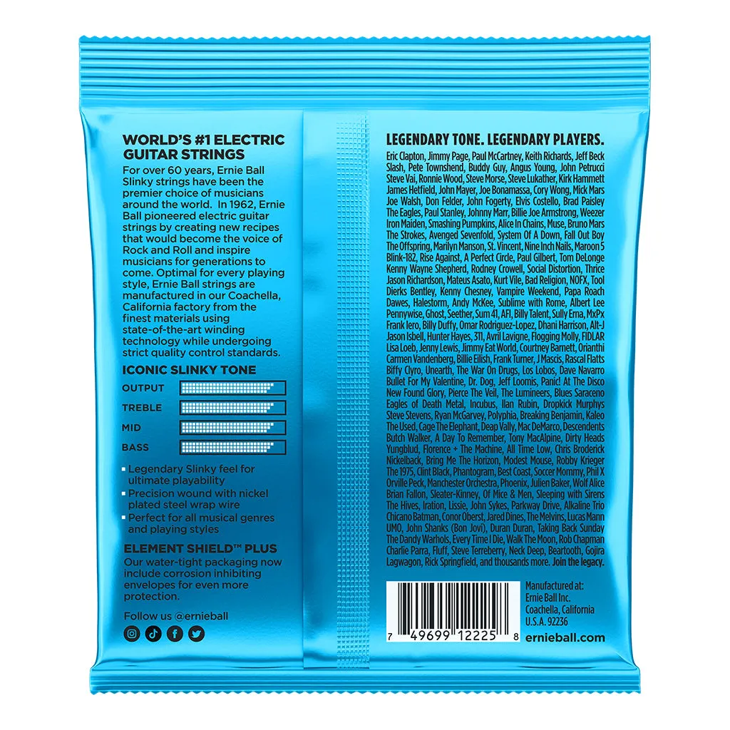 Ernie Ball Extra Slinky Nickel Wound Electric Guitar String, 8-38 Gauge