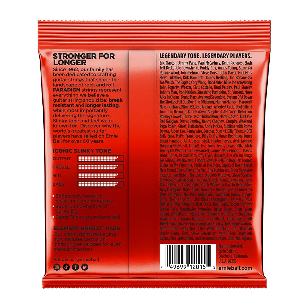 Ernie Ball Skinny Top Heavy Bottom Slinky Paradigm Electric Guitar Strings