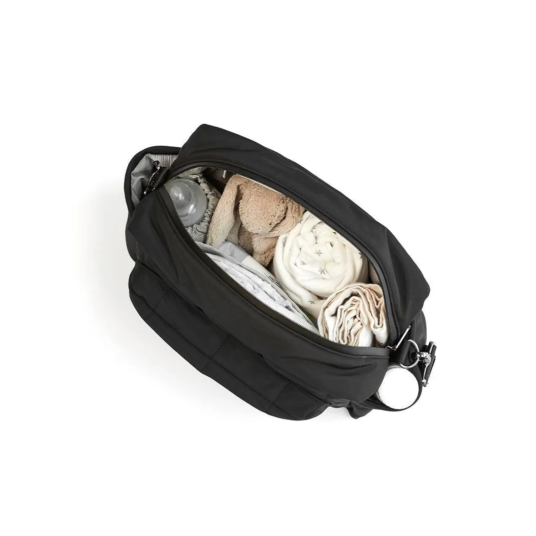 Finnson Freya Compact Changing Bag   Oversized Stroller Organiser - Black
