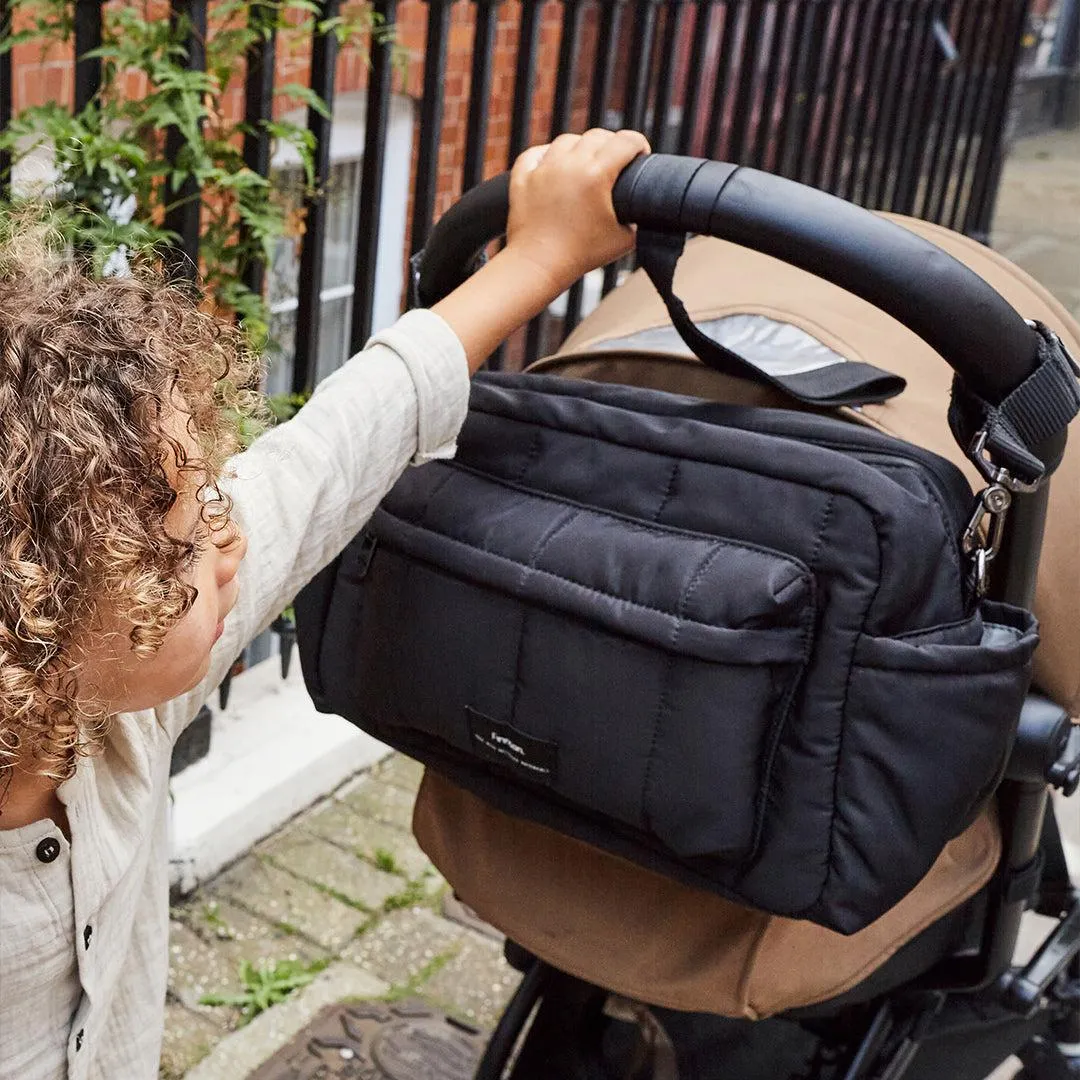 Finnson Freya Compact Changing Bag   Oversized Stroller Organiser - Black
