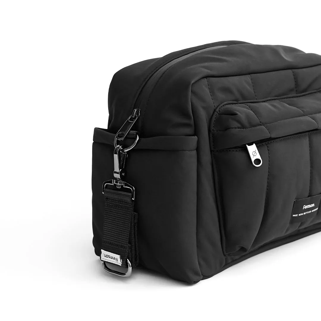 Finnson Freya Compact Changing Bag   Oversized Stroller Organiser - Black