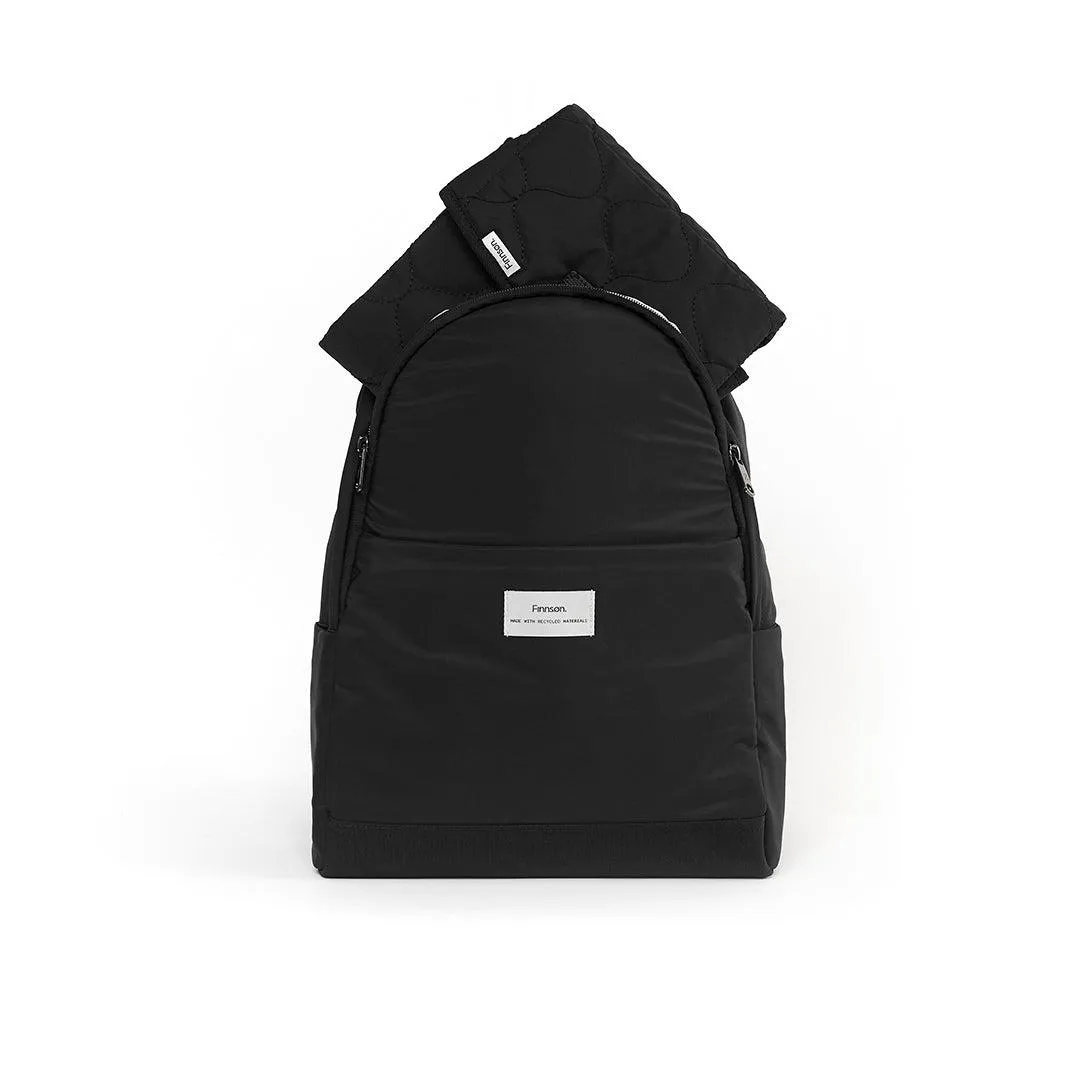 Finnson Inge Eco Changing Backpack With Changing Mat - Black
