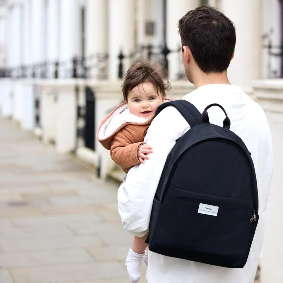 Finnson Inge Eco Changing Backpack With Changing Mat - Black