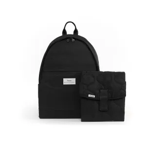Finnson Inge Eco Changing Backpack With Changing Mat - Black
