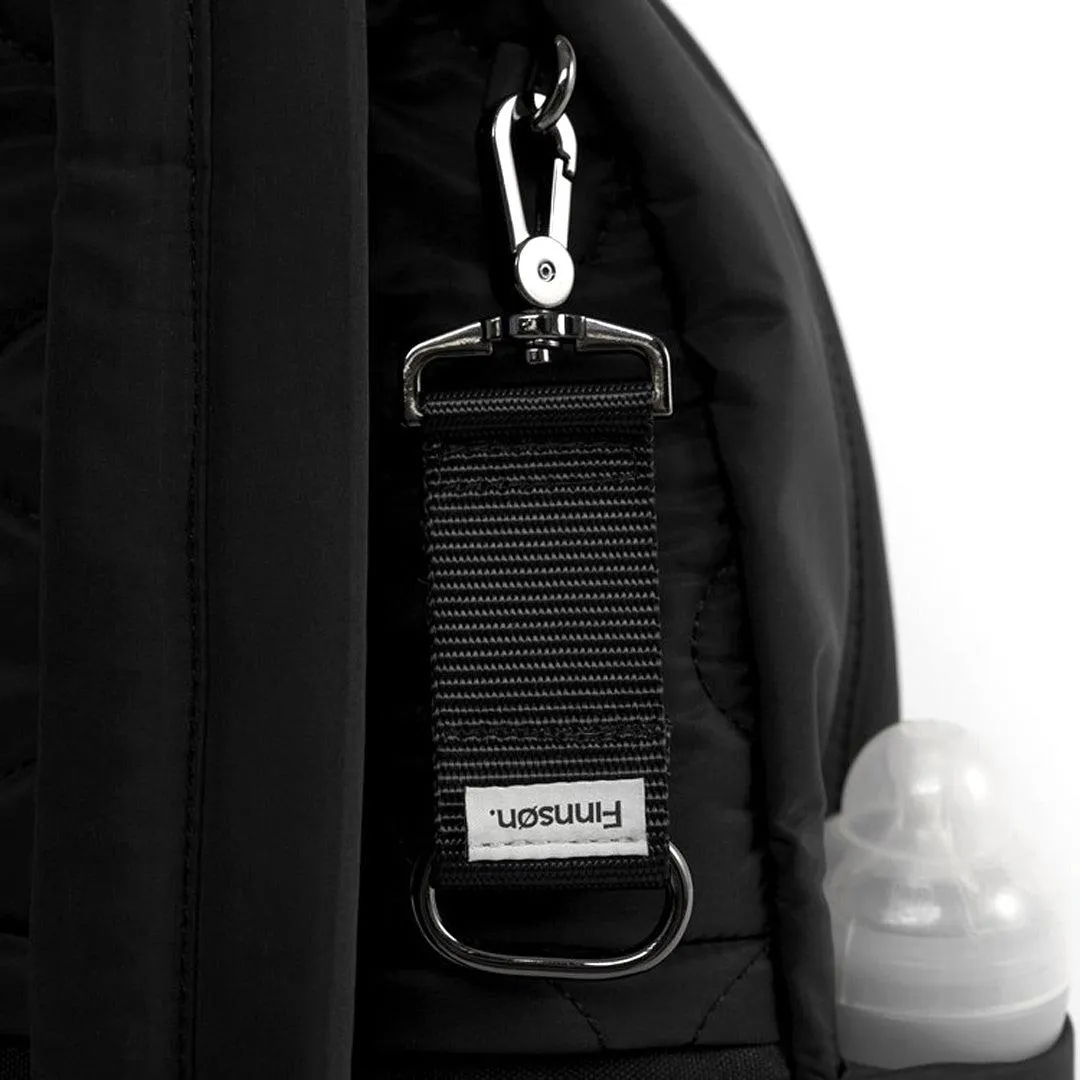Finnson Inge Eco Changing Backpack With Changing Mat - Black