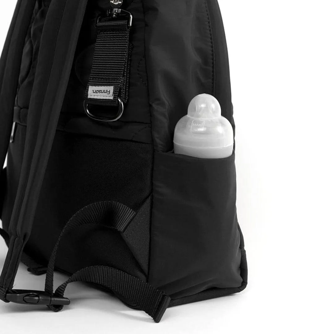 Finnson Inge Eco Changing Backpack With Changing Mat - Black