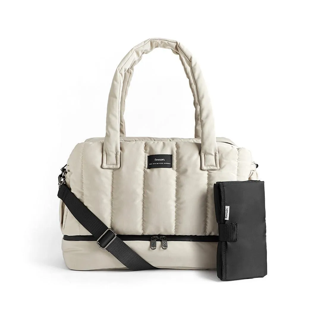 Finnson Innes Eco Holdall Changing Bag With Changing Mat - Taupe
