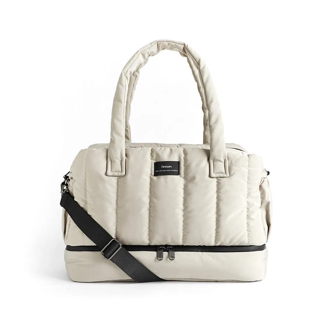 Finnson Innes Eco Holdall Changing Bag With Changing Mat - Taupe