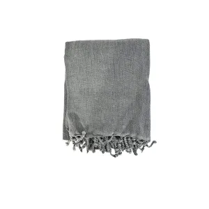 Fouta Stonewashed | Dark Grey 200x100cm Zoco Home