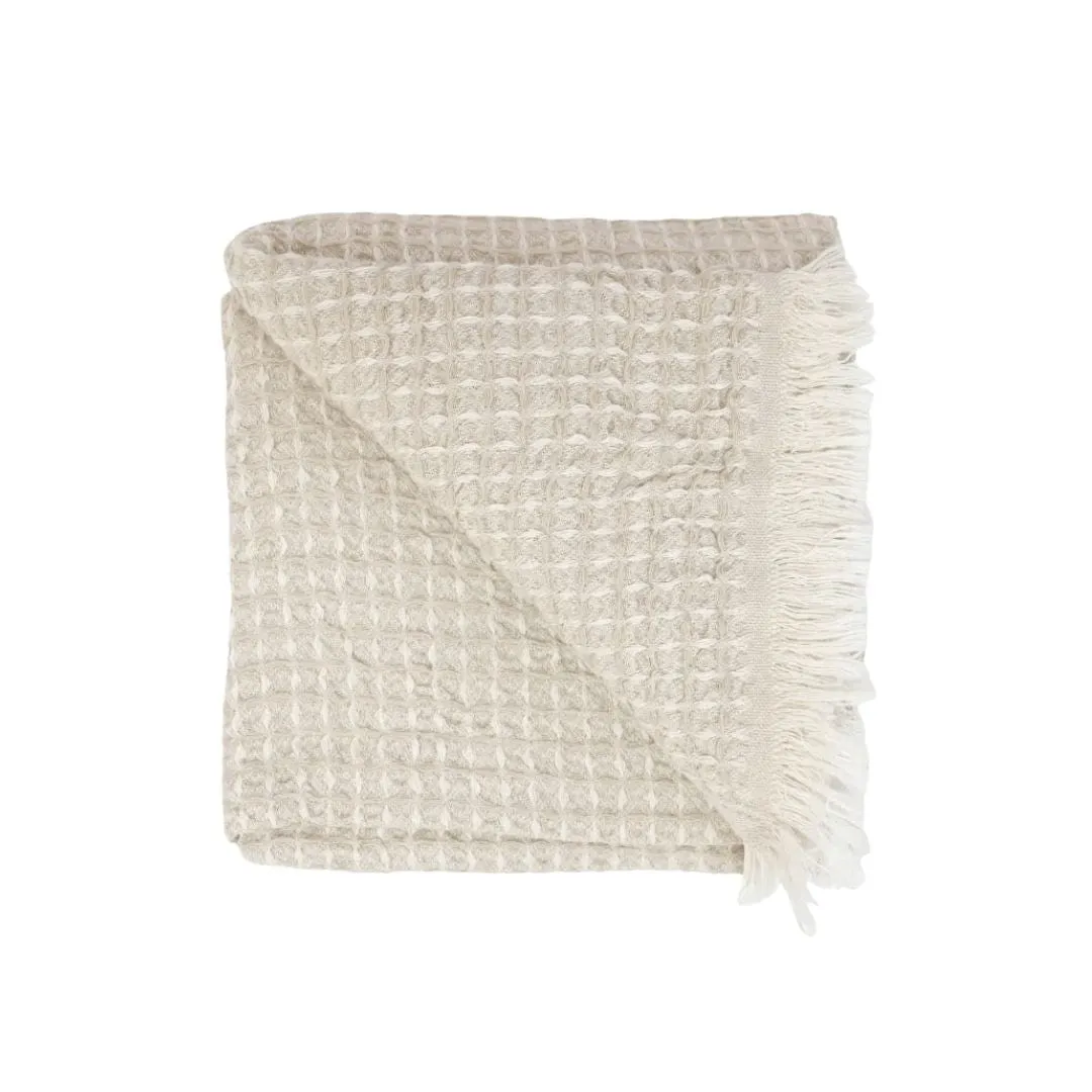 Fouta Waffle Towel | Beige 95x180cm Zoco Home