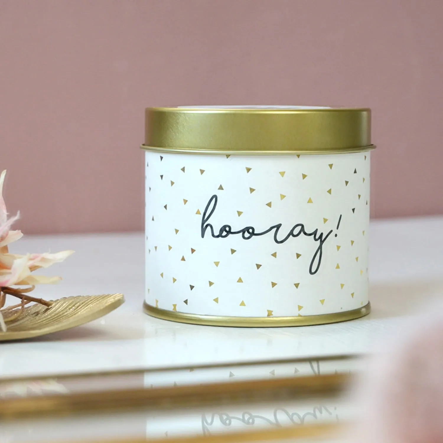 'Hooray!' Tin Candle | Grapefruit, Watermelon & Patchouli