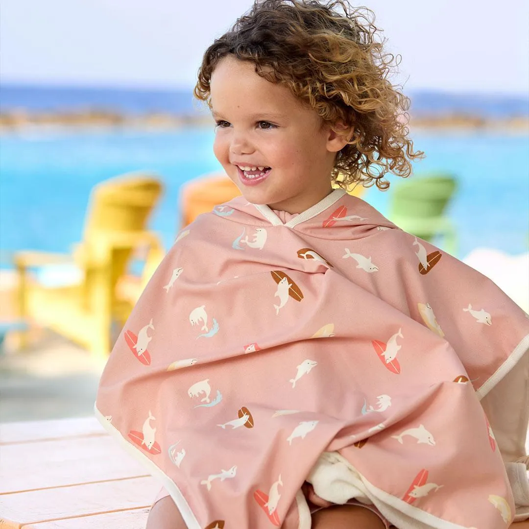 Lassig Beach Poncho - Peach - Dolphin