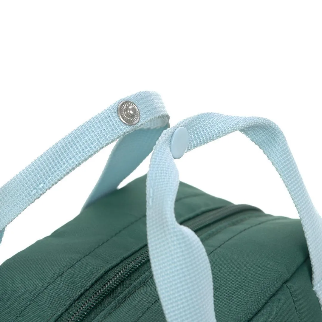 Lassig Mini Square Backpack - Dark Green/Light Blue - Little Gang Lemon