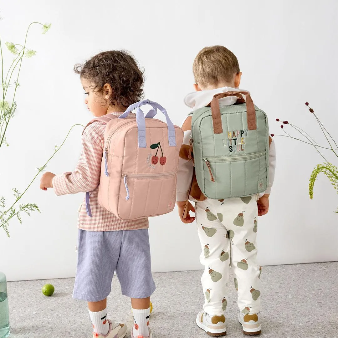 Lassig Mini Square Backpack - Peach - Little Gang Cherry
