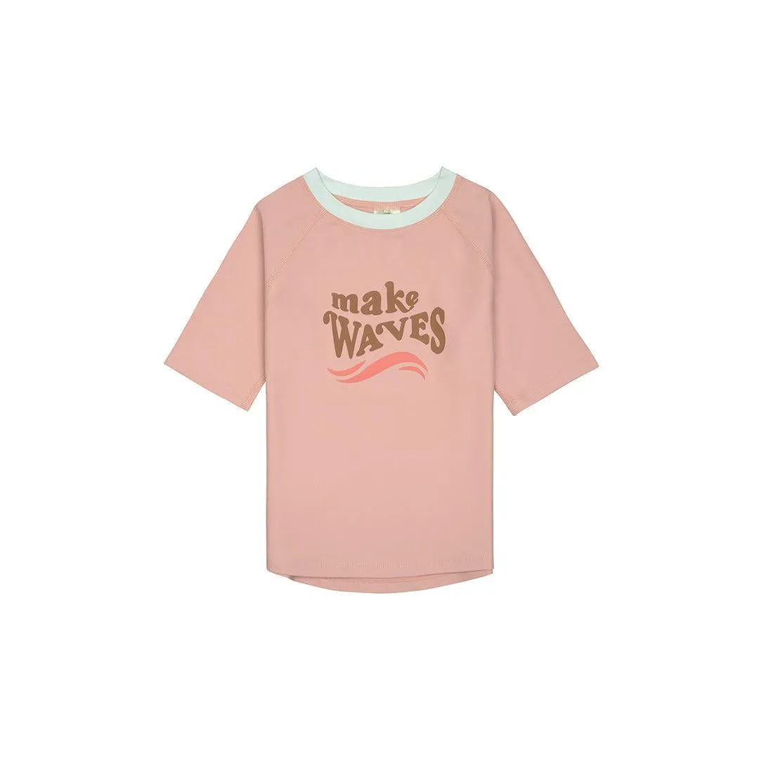 Lassig Short Sleeve Rashguard - Peach - Make Waves
