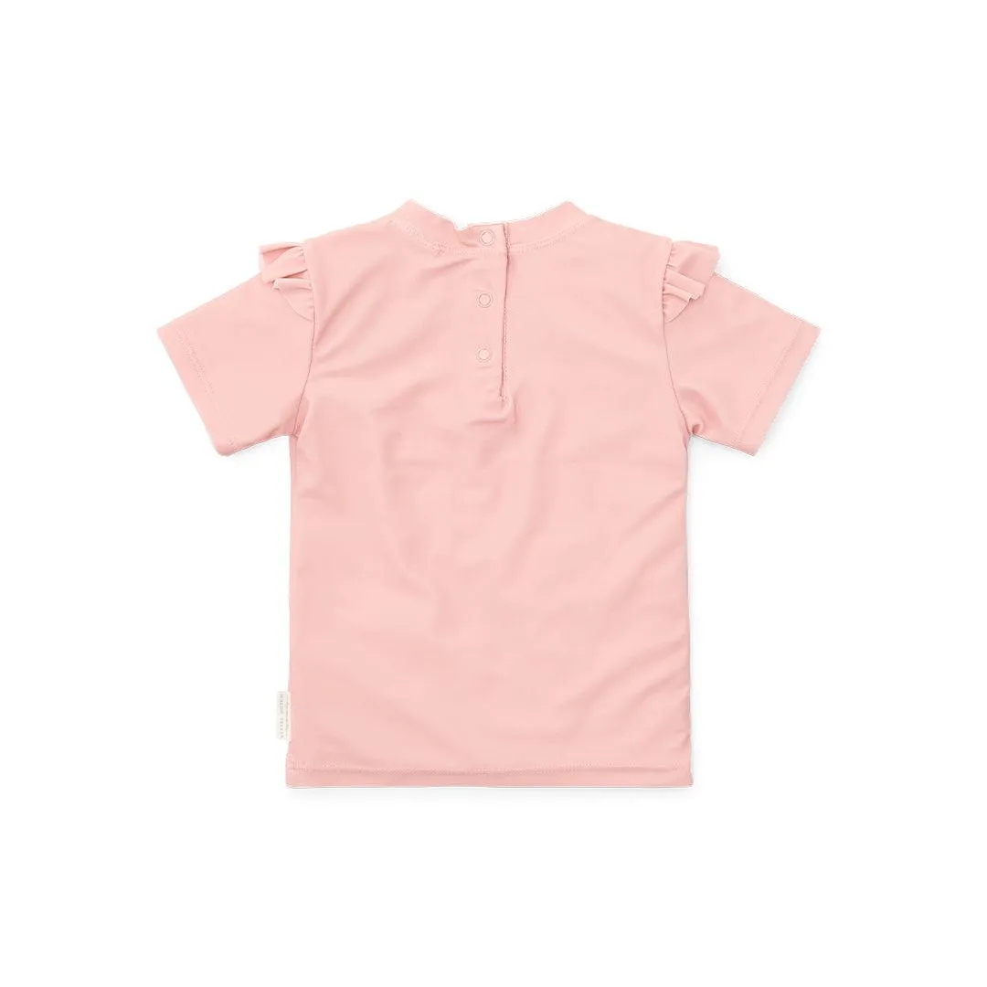 Little Dutch Short Sleeves Swim T-Shirt - Seahorse Pink