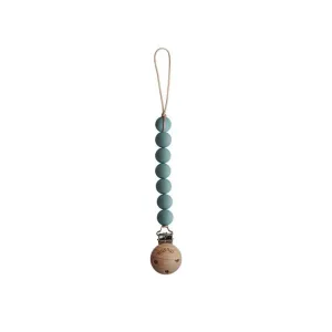Mushie Halo Pacifier Clip - Cadet Blue