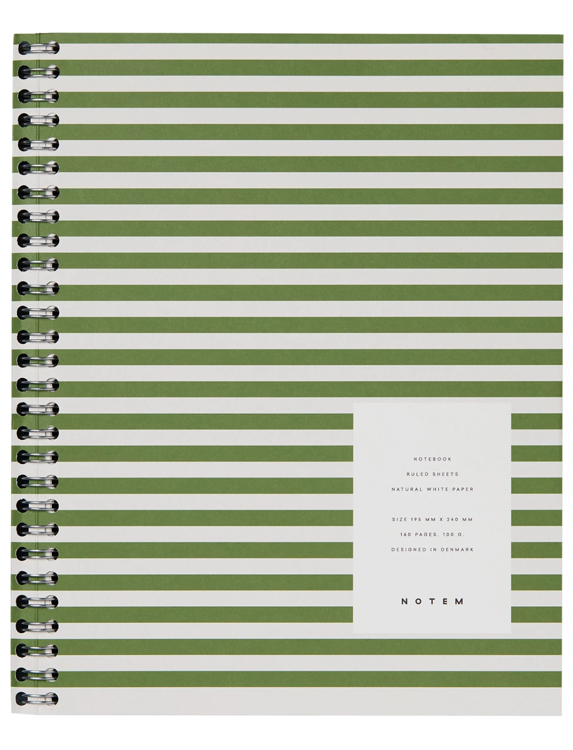 Notem Studio Nela Notebook Large, Green