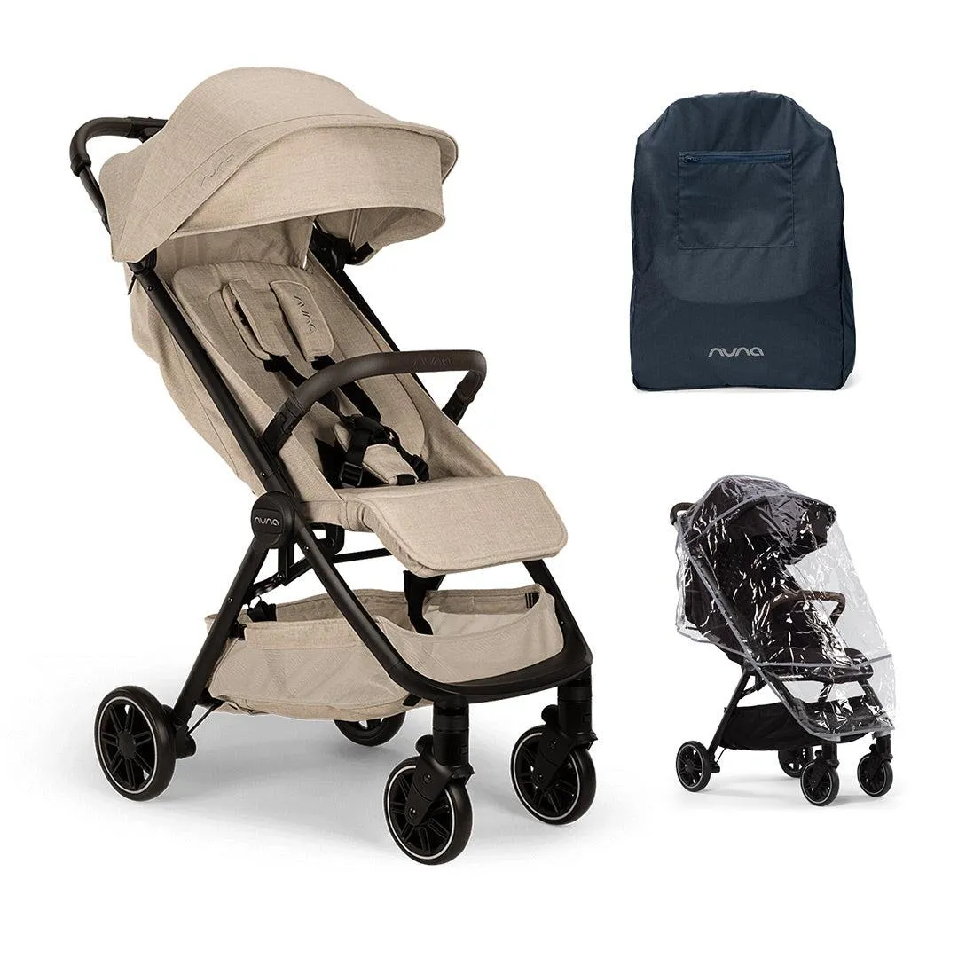 Nuna TRVL Compact Stroller  - Biscotti
